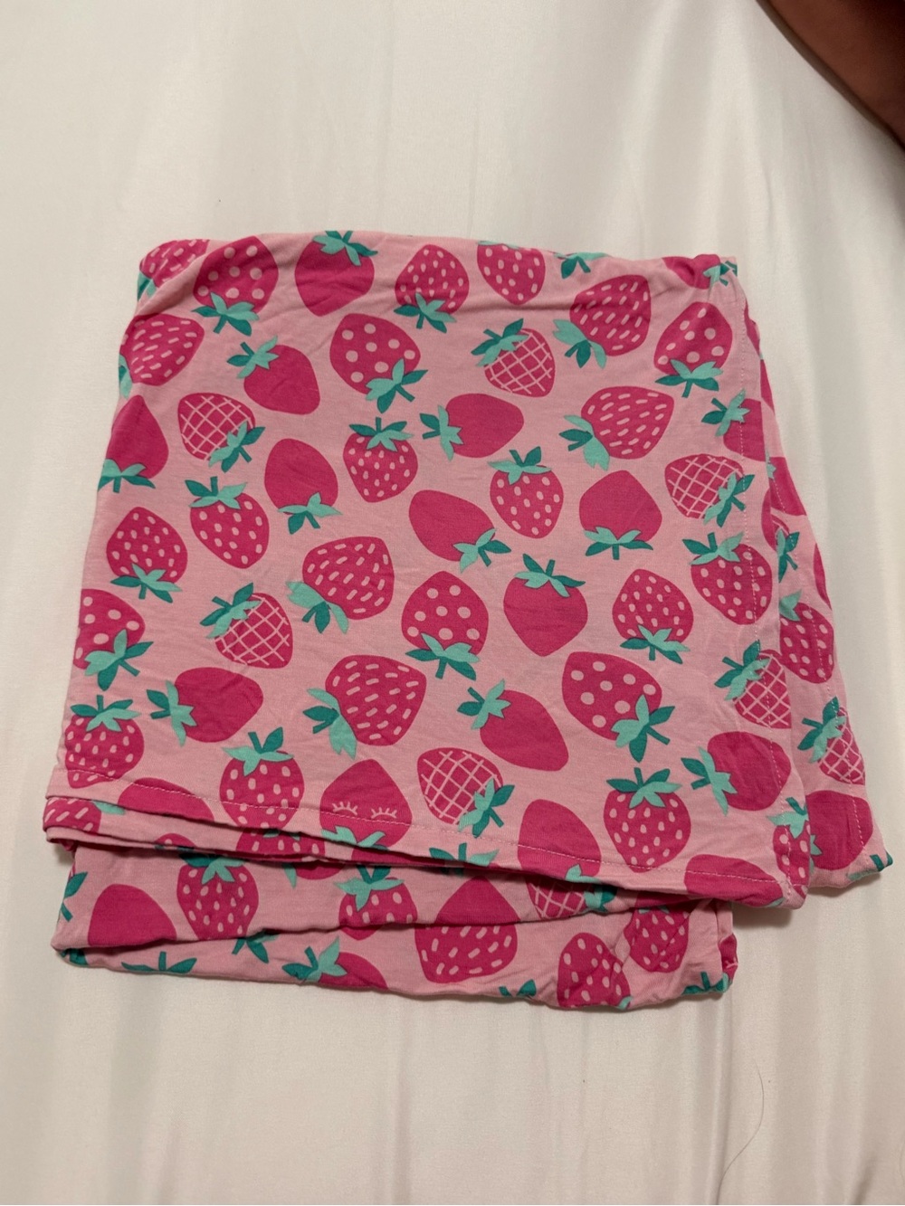 Little Sleepies Strawberry print swaddle